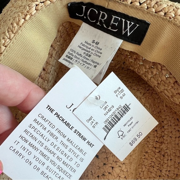 J.Crew Packable Straw Hat - Picture 10 of 16